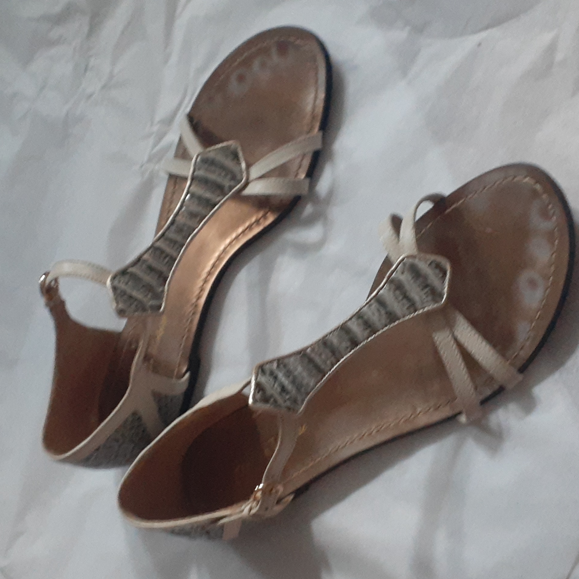 Pour La Victorie Patent Leather Sandals Nanette 9